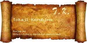 Tokaji Kerubina névjegykártya